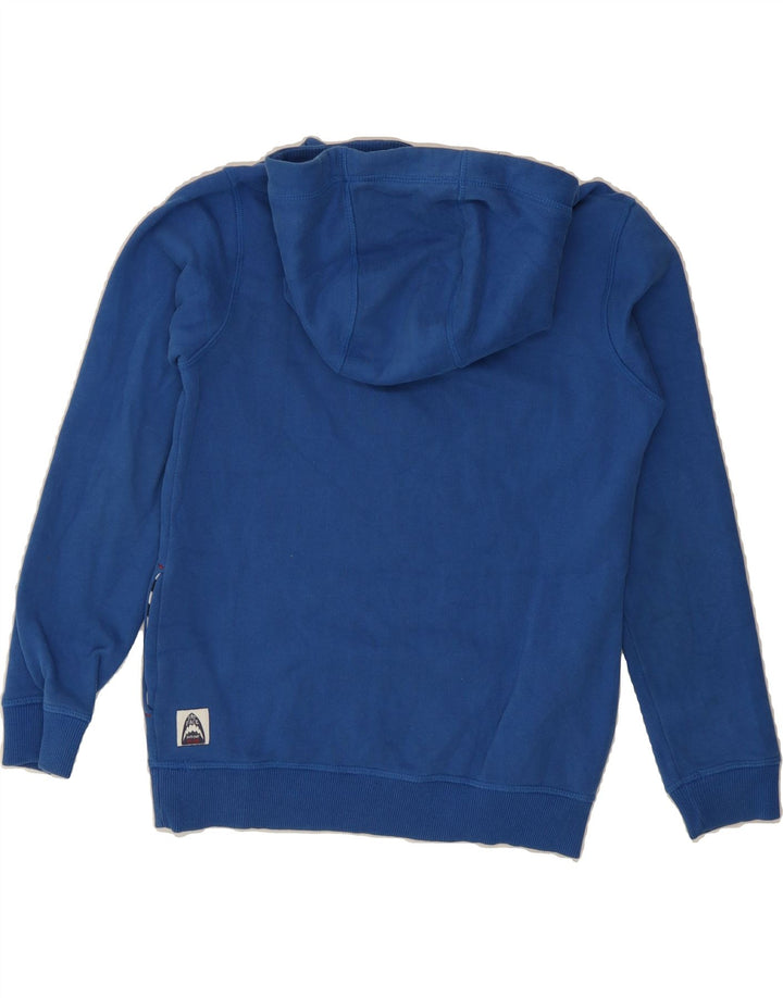 FAT FACE Boys Graphic Hoodie Jumper 10-11 Years Blue Cotton Vintage Fat Face and Second-Hand Fat Face from Messina Hembry 