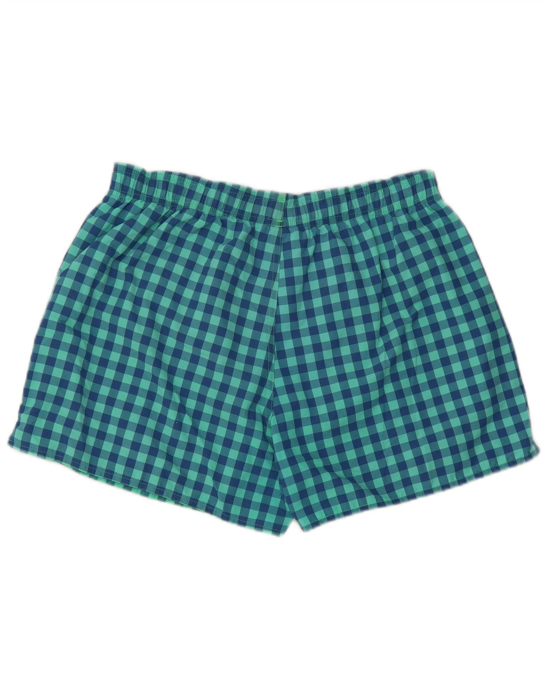 Adidas Mens Natação Shorts Grande Turquesa Gingham Nylon