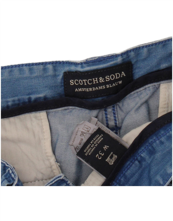 Shorts jeans masculino Scotch & Soda W32 algodão azul médio
