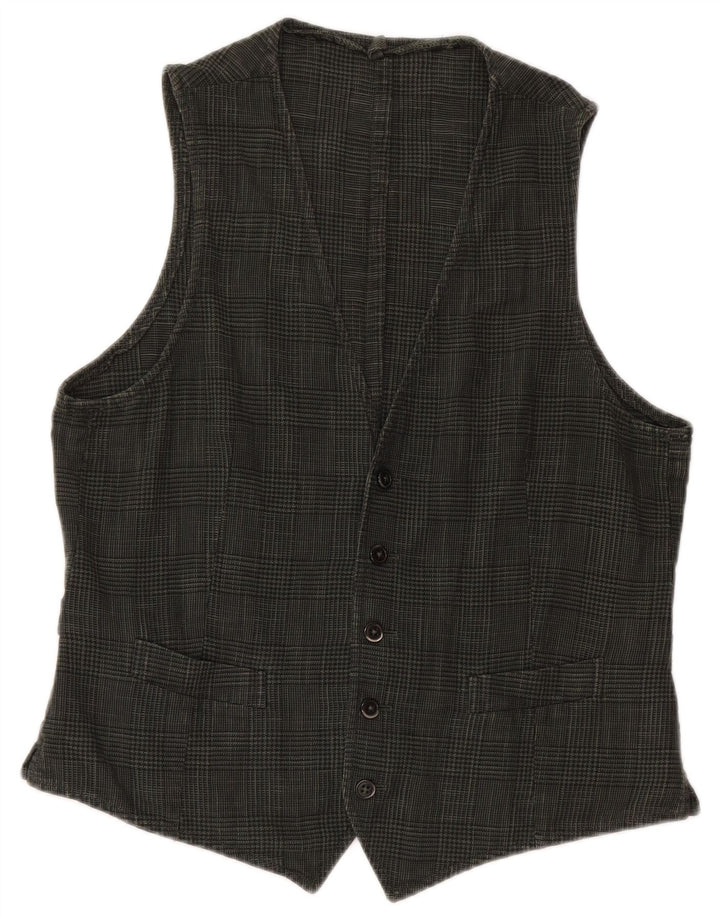 Colete masculino BOGGI médio verde houndstooth