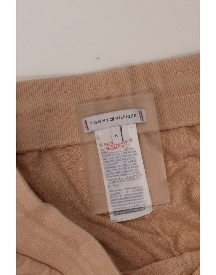 Calça feminina Tommy Hilfiger com estampa gráfica UK 14 Médio Bege Modal