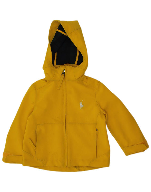 Jaqueta corta-vento com capuz Polo Ralph Lauren para meninos 18-24 meses amarelo