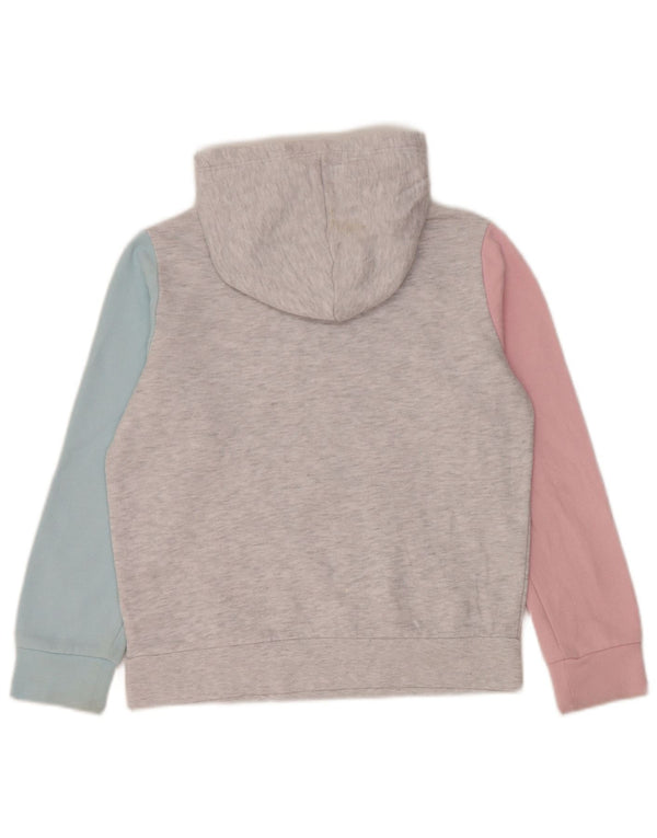 Puma Meninas Hoodie Jumper 10-11 Anos Cinza Médio Colourblock