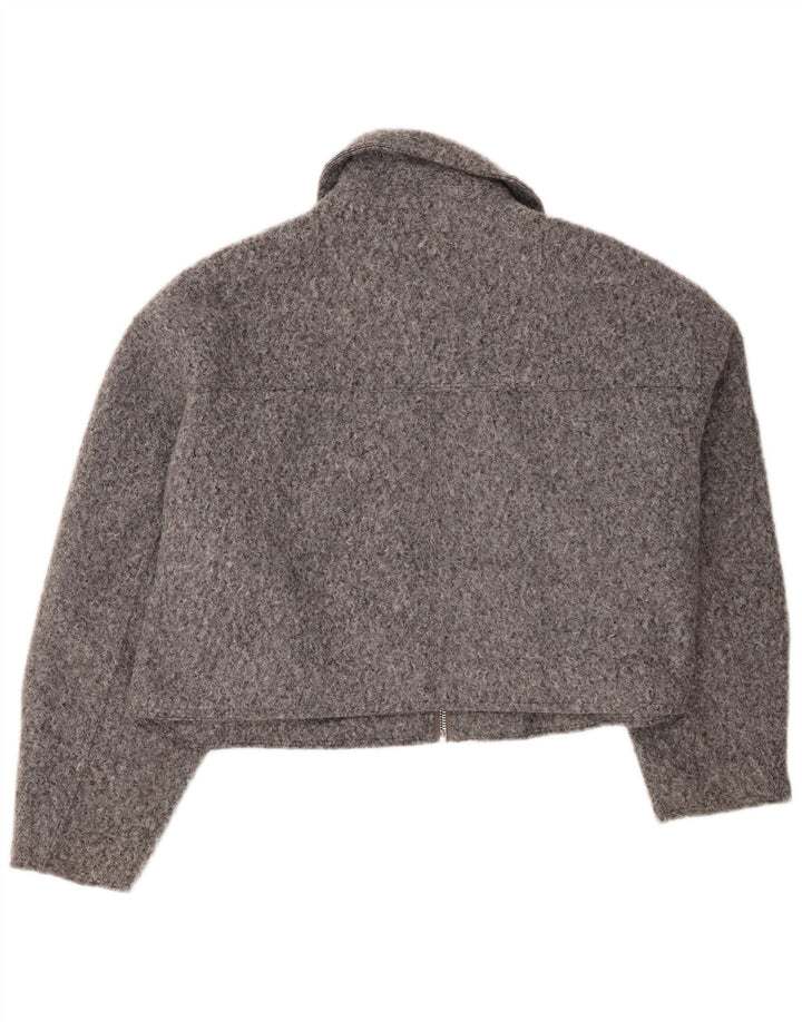 Jaqueta bomber feminina Zara UK 20 2XL cinza poliéster