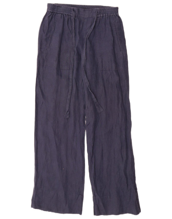 Zara Calça feminina casual folgada pequena W26 L31 azul marinho