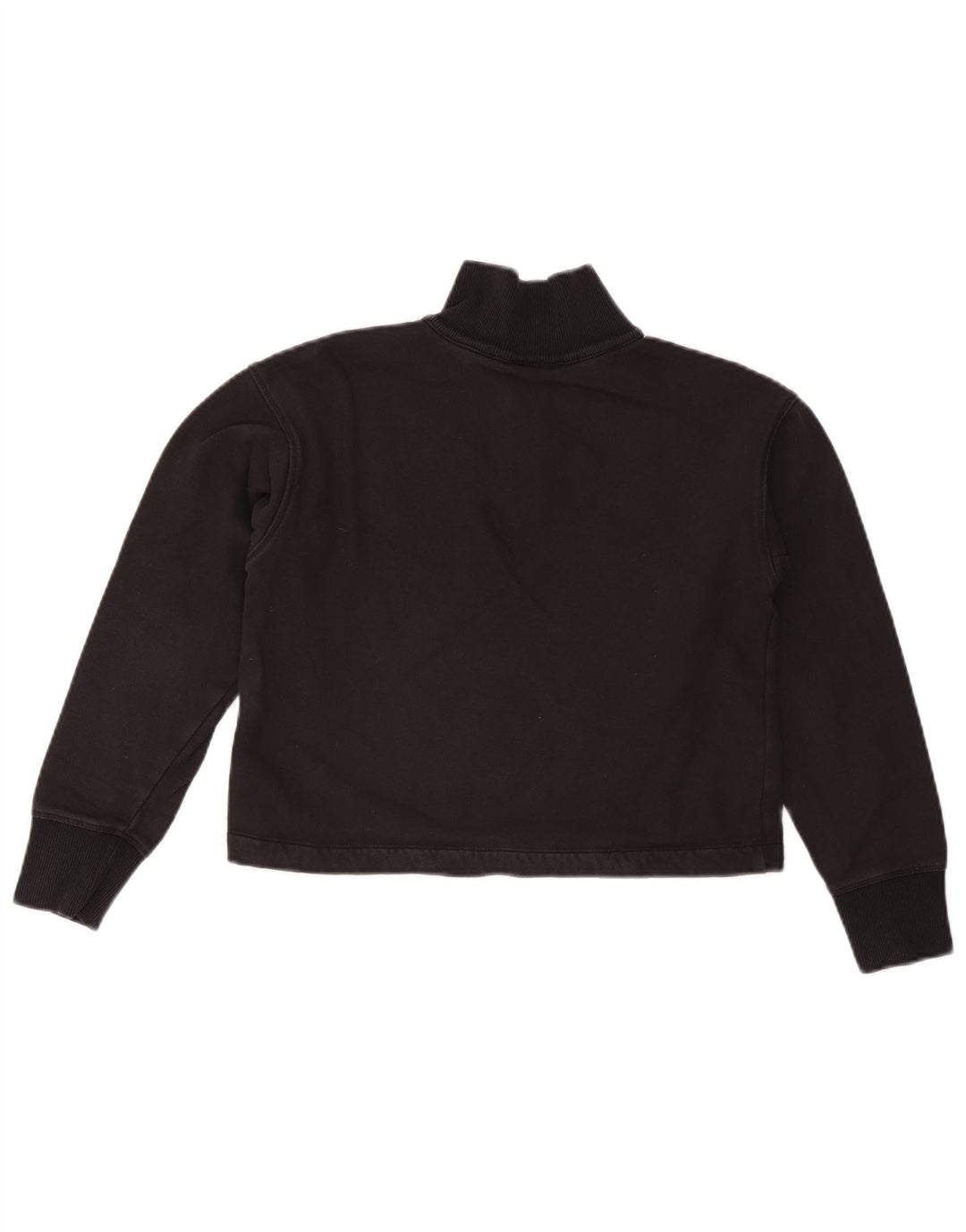 CHAMPION Suéter feminino oversized com zíper e gola redonda UK 6 XS preto