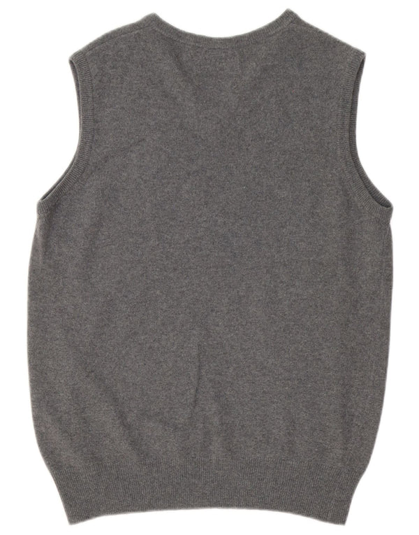 Kappa Mens Vest Tank Top Lã Cinza Médio