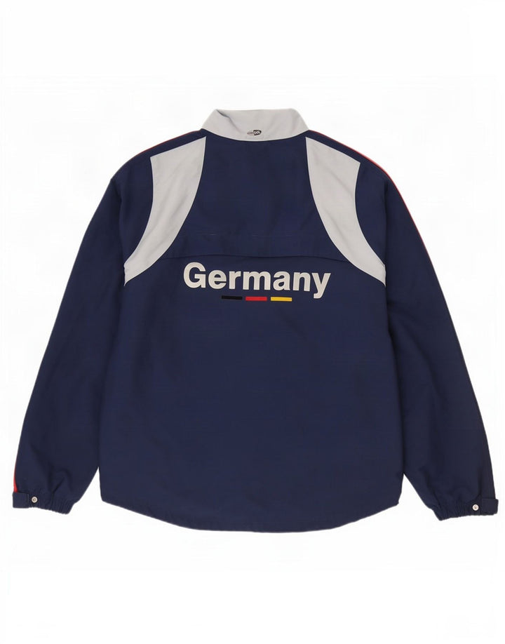 Adidas Mens Germany Tracksuit Top Jacket Reino Unido 44/46 Grande Azul Marinho