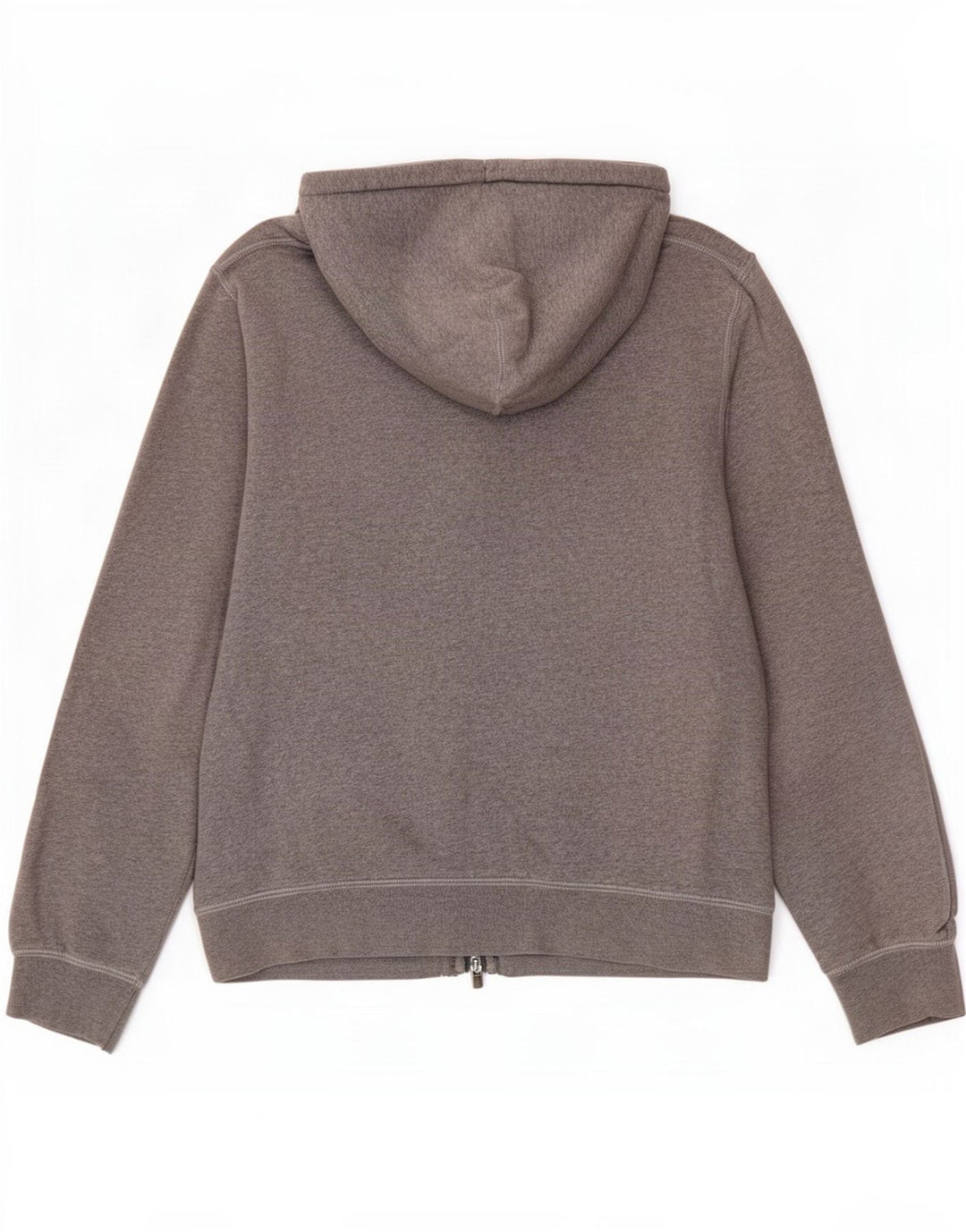 Suéter masculino com capuz e zíper Hackett algodão cinza médio