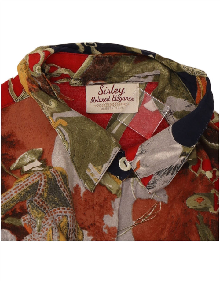 Blusa feminina SISLEY Elegance IT 44 média floral multicolorida