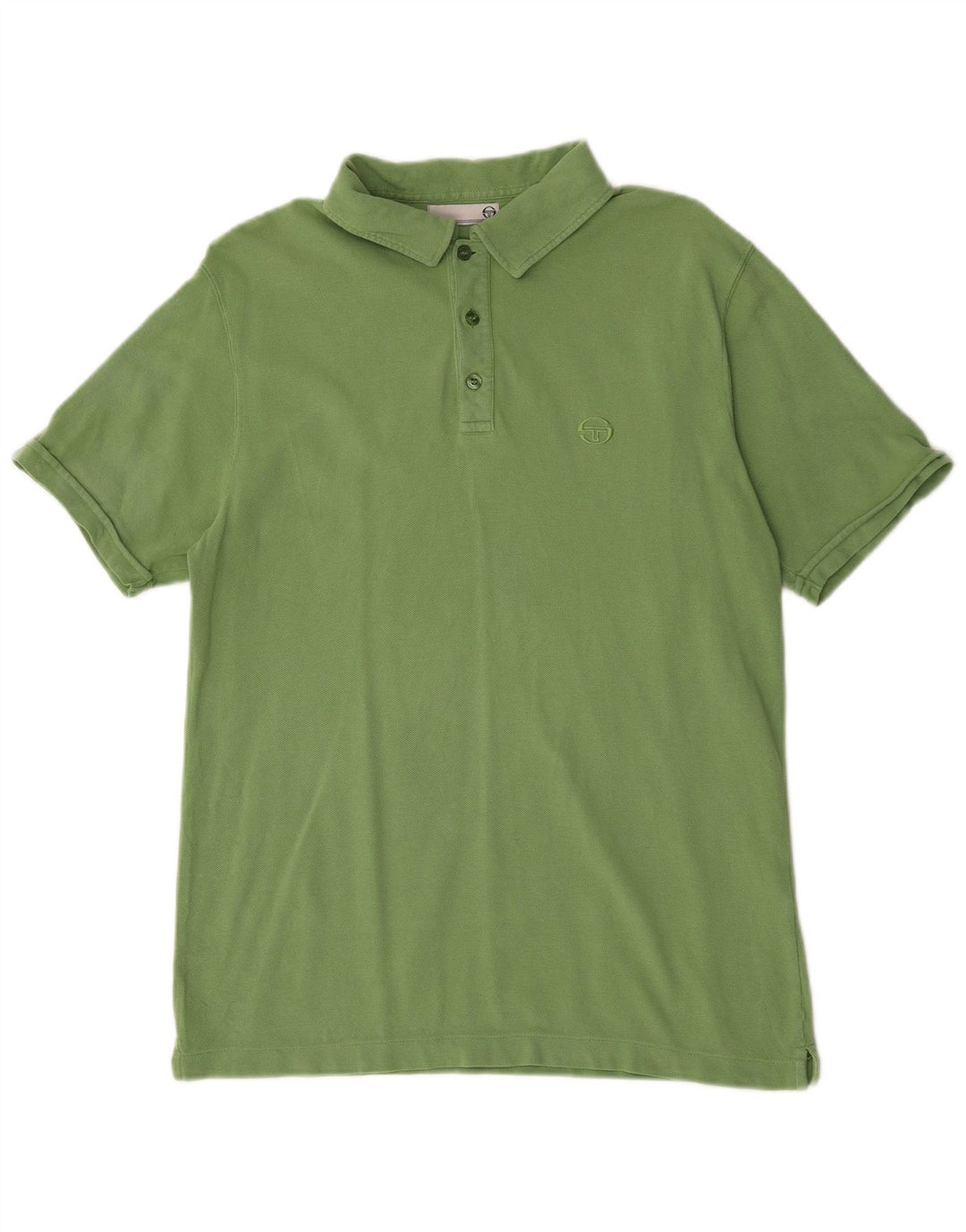SERGIO TACCHINI Polo masculino médio algodão verde