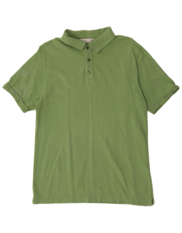 SERGIO TACCHINI Polo masculino médio algodão verde