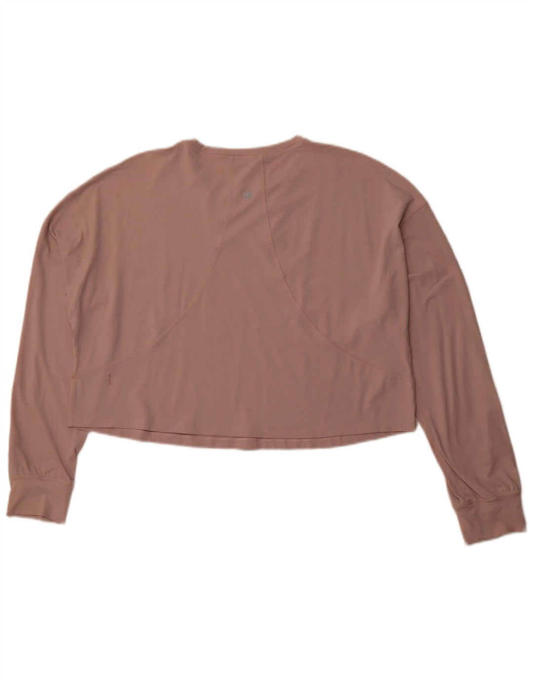 LULULEMON Top feminino de manga comprida e ajuste solto Reino Unido 14 rosa médio