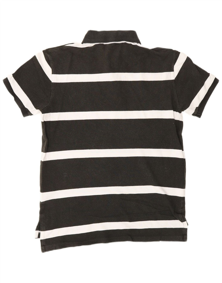 POLO RALPH LAUREN Camisa polo masculina de ajuste personalizado médio preto listrado algodão