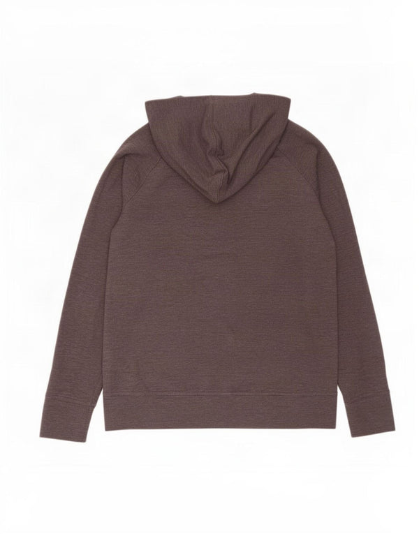 Suéter feminino Under Armour Loose Fit com capuz Reino Unido 14 bloco colorido cinza médio