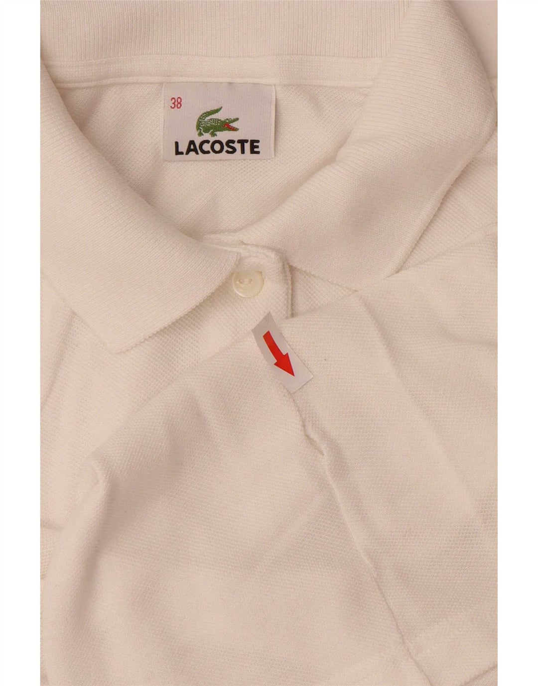 Camisa polo feminina Lacoste tamanho 38 médio branco