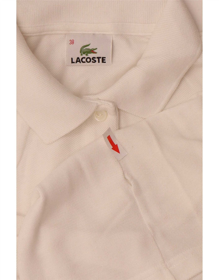 Camisa polo feminina Lacoste tamanho 38 médio branco
