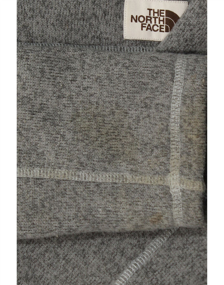 Jaqueta masculina de treino THE NORTH FACE, pequena, cinza, manchada, poliéster