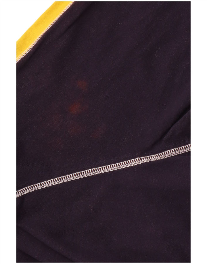 PUMA Masculino Top Manga Longa XL Azul Marinho Colourblock Esportes