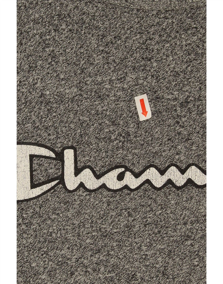 Camiseta gráfica masculina Champion XL cinza manchada
