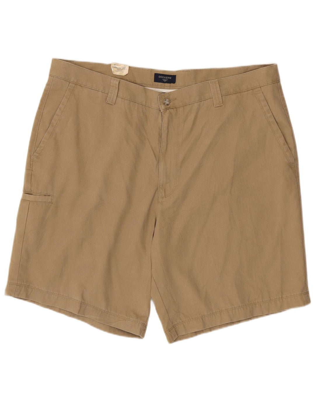 Shorts cargo masculino DOCKERS com ajuste relaxado W40 XL algodão bege