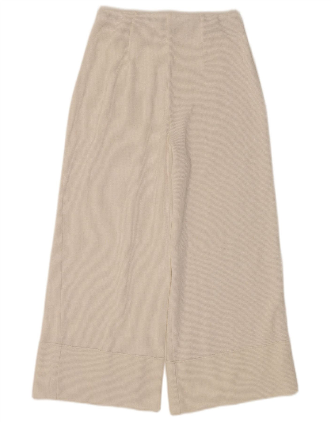 Zara Womens Capri Calças de treino Reino Unido 10 Pequeno Branco