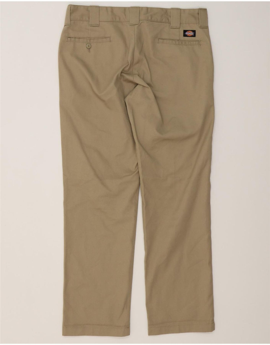 Calça chino masculina DICKIES Slim Straight W34 L32 poliéster bege