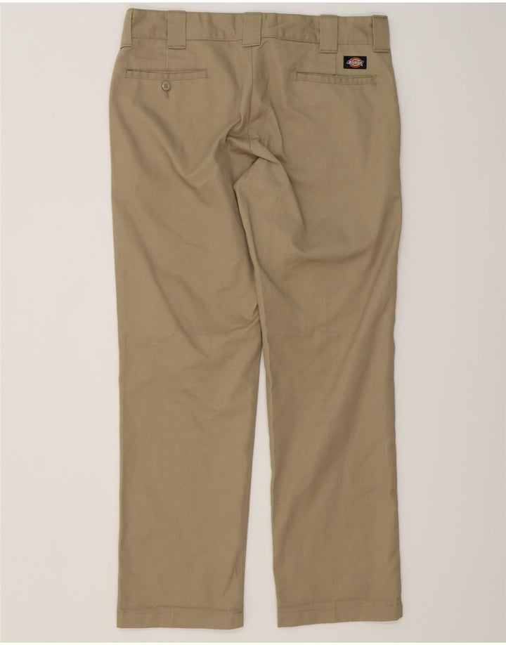 Calça chino masculina DICKIES Slim Straight W34 L32 poliéster bege
