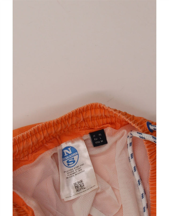 Shorts de natação masculino NORTH SAILS grande laranja poliamida
