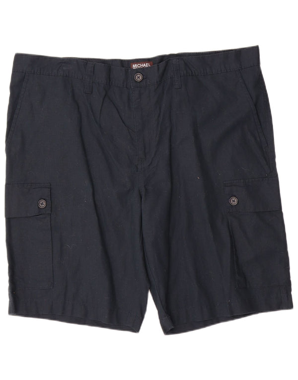 Shorts cargo masculino Michael Kors W40 XL linho azul marinho