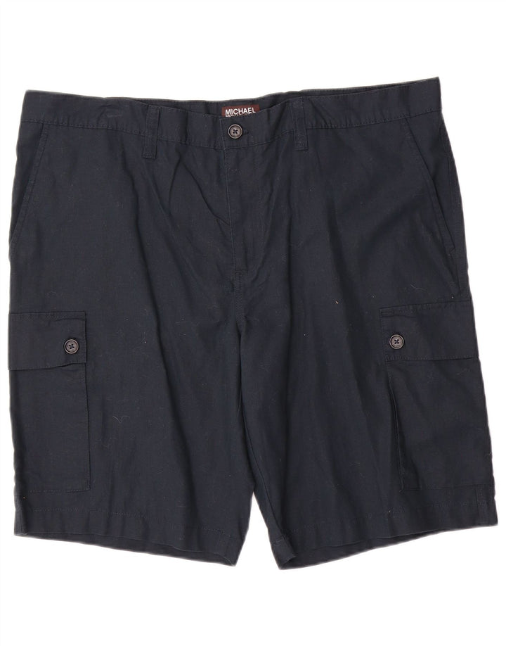 Shorts cargo masculino Michael Kors W40 XL linho azul marinho