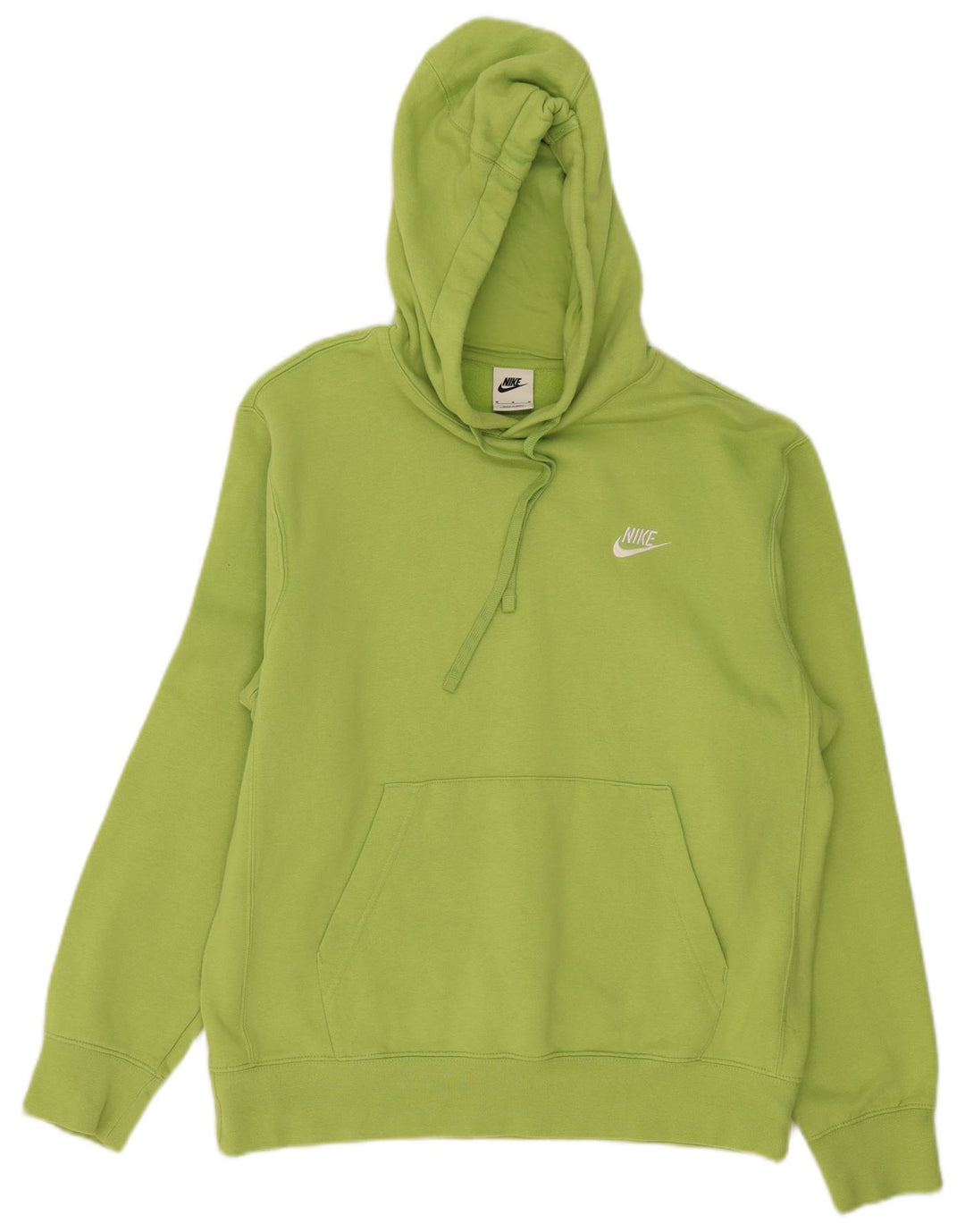 NIKE Mens Hoodie Jumper Médio Algodão Verde