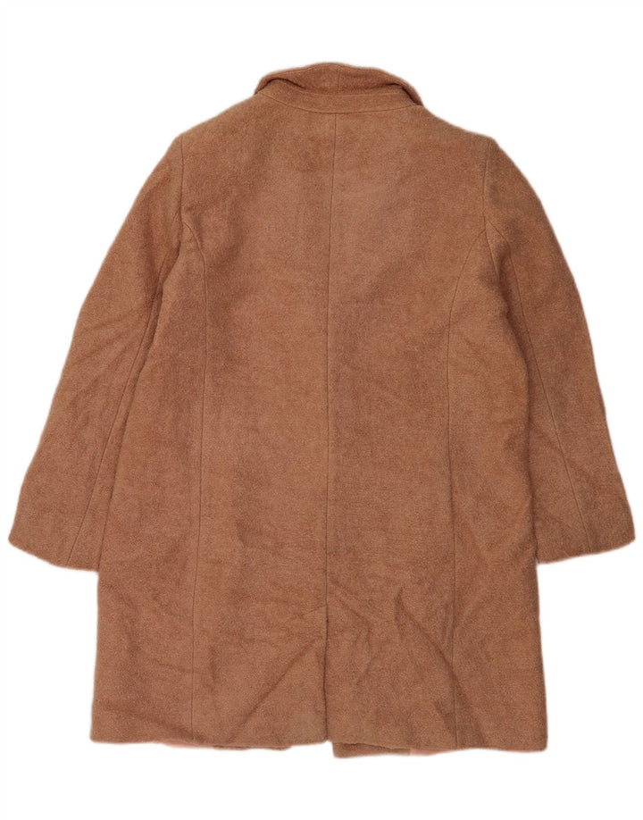 Sobretudo feminino Oasis UK 16 grande poliéster marrom