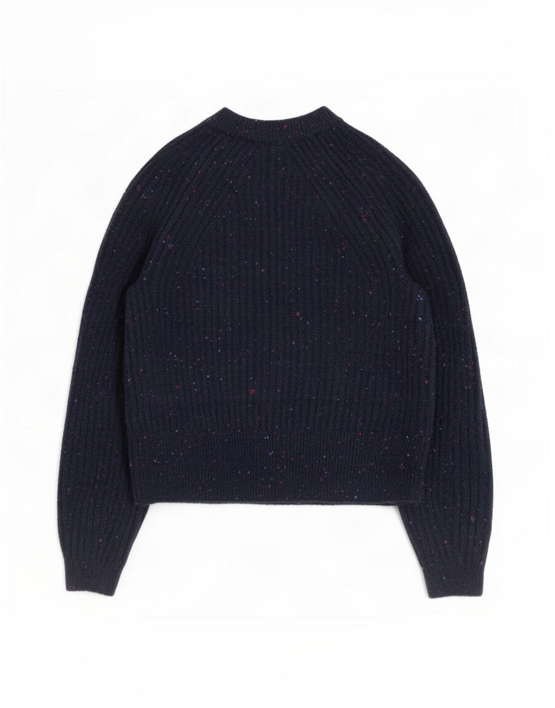 Suéter cardigã feminino Marks & Spencer UK 10 pequeno azul marinho manchado