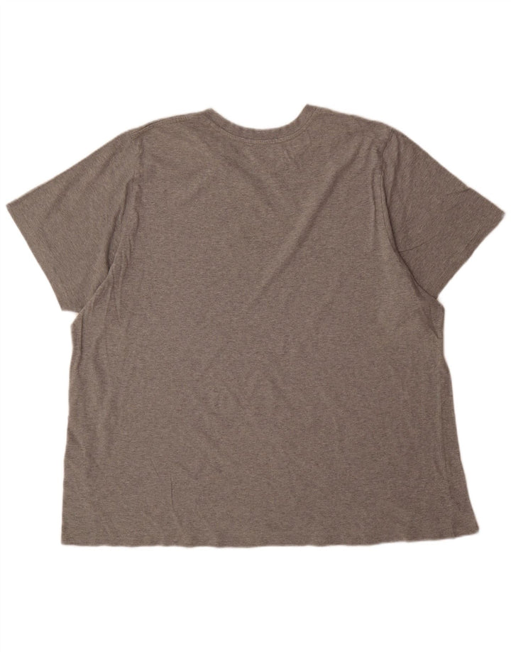 Camiseta gráfica masculina Levi's 2XL algodão manchado cinza