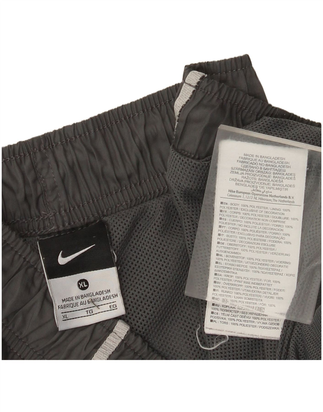Shorts esportivos masculinos Nike XL cinza poliéster