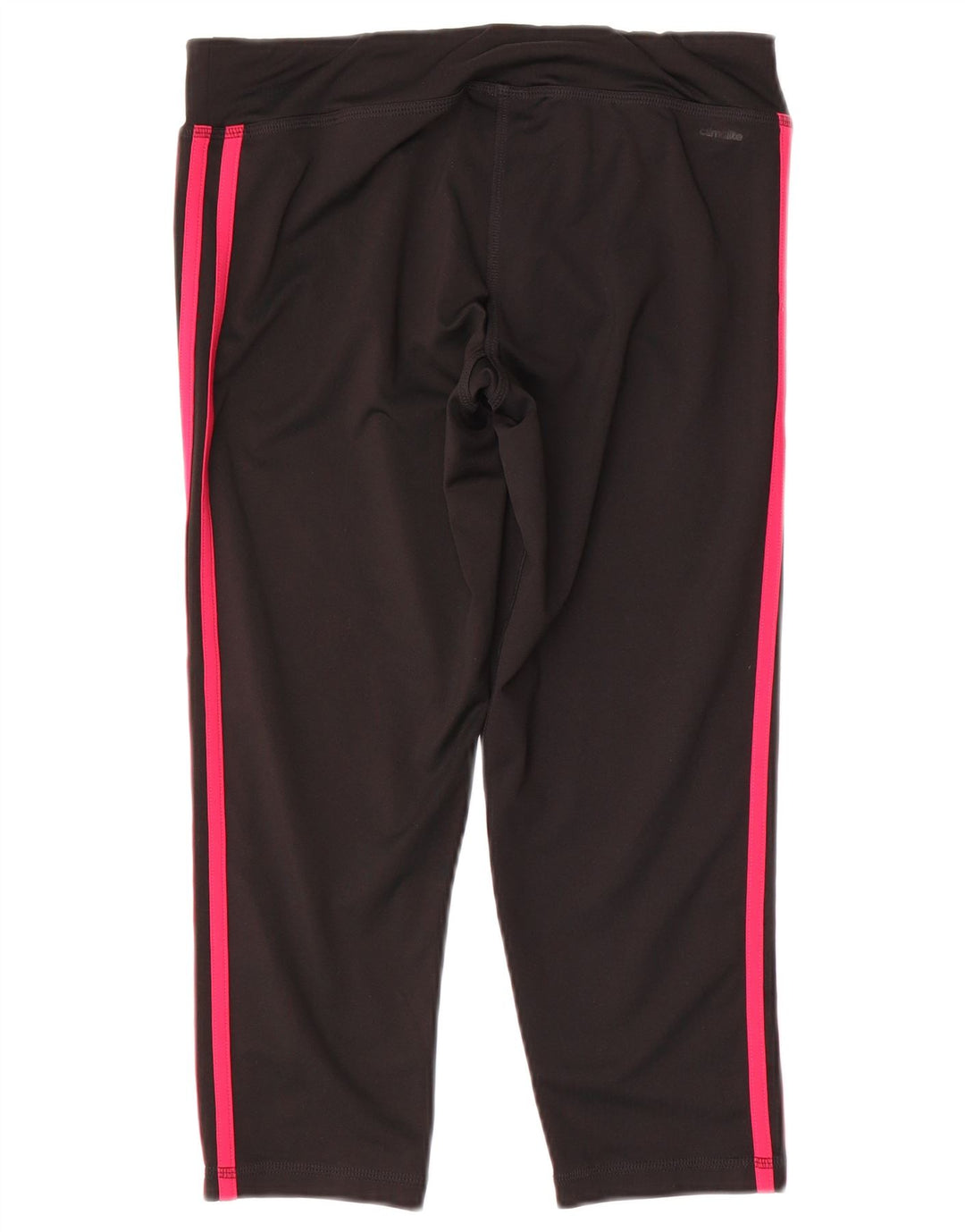 Adidas Womens Climalite Capri Leggings UK 12/14 Médio Preto Poliéster