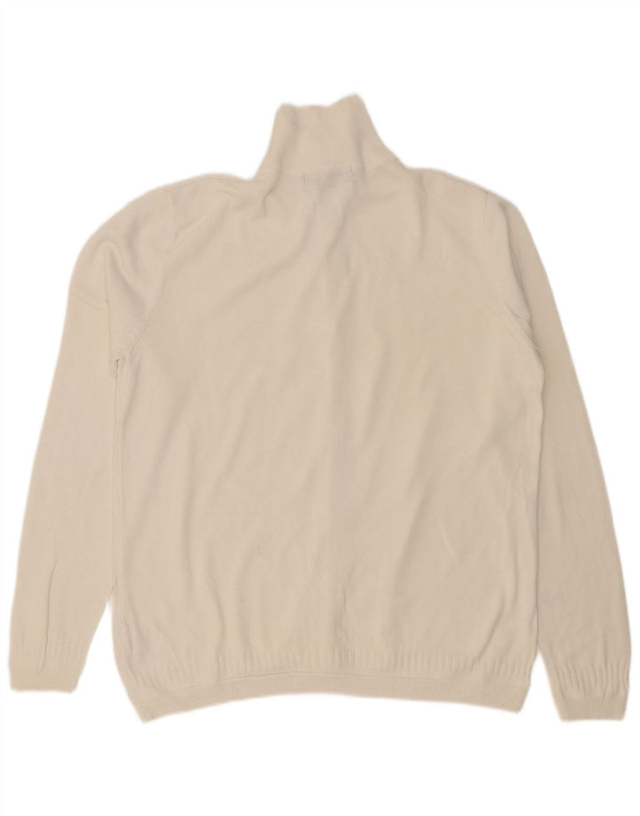 Suéter cardigã masculino Zara grande algodão branco