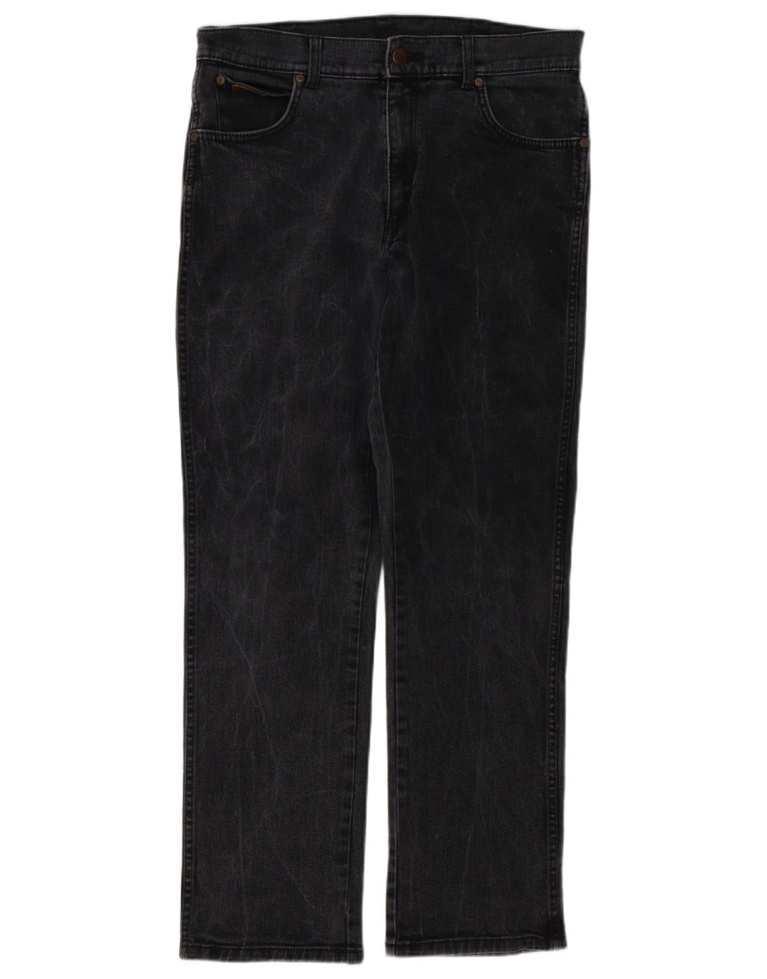 Wrangler Masculino Texas Stretch Straight Jeans W34 L32 Algodão Cinza
