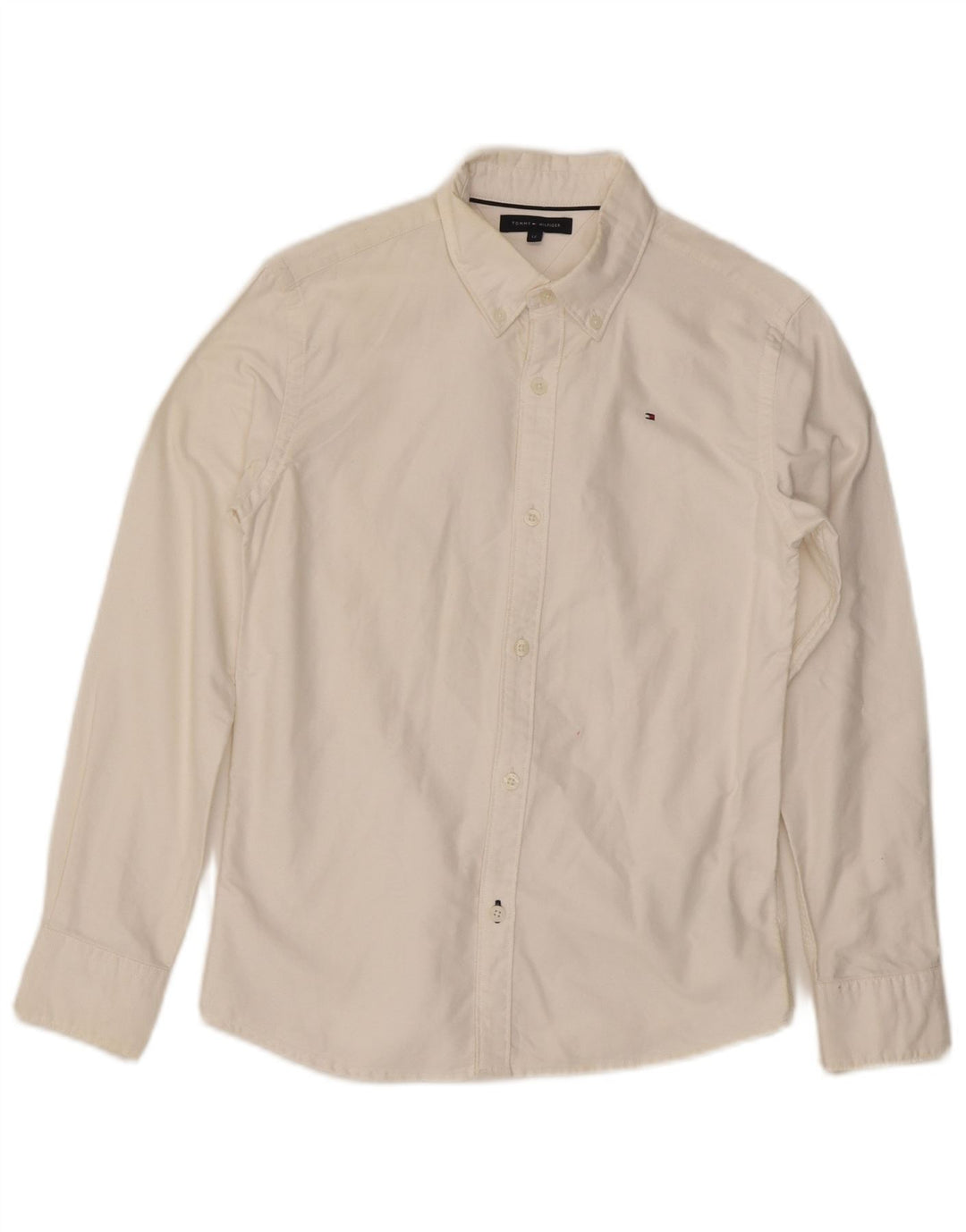 Camisa masculina Tommy Hilfiger 11-12 anos algodão branco