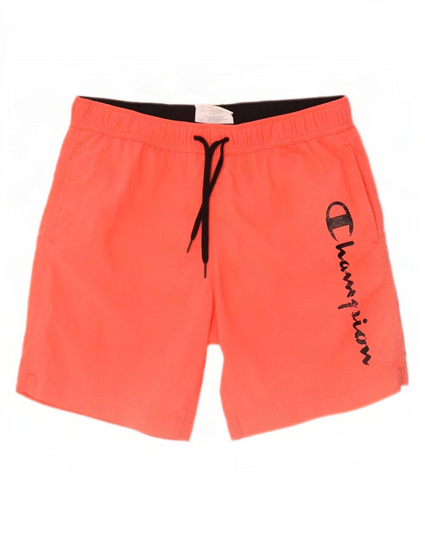 Shorts de natação masculino Champion Graphic rosa médio poliéster