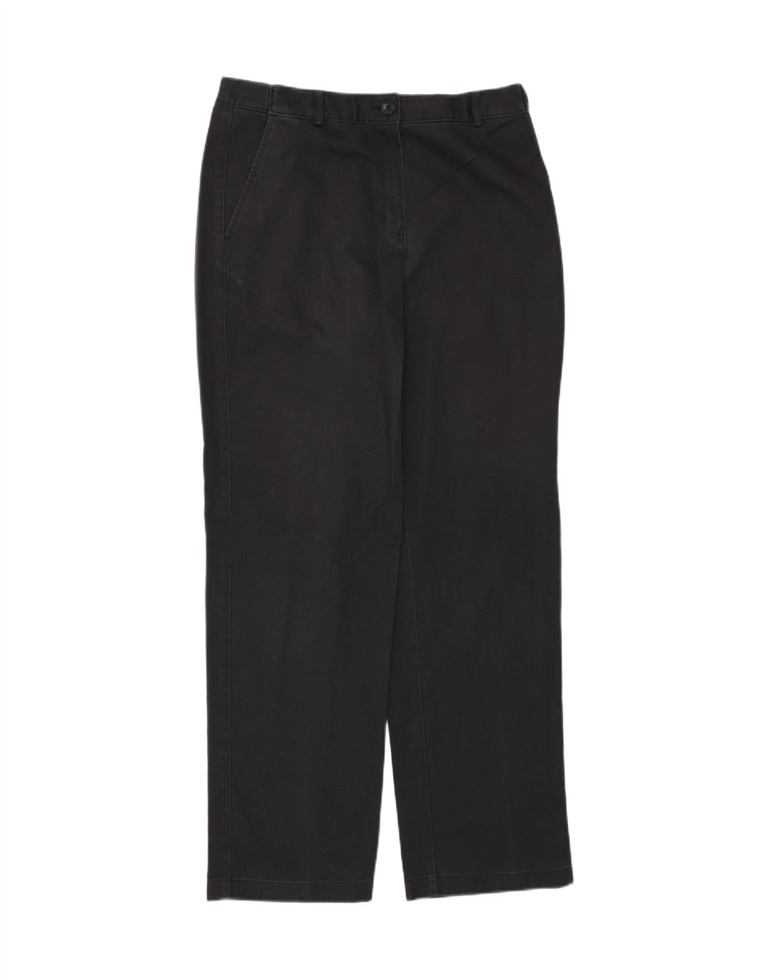 Zara Jeans feminino cintura alta reta UE 38 pequeno W28 L32 algodão azul