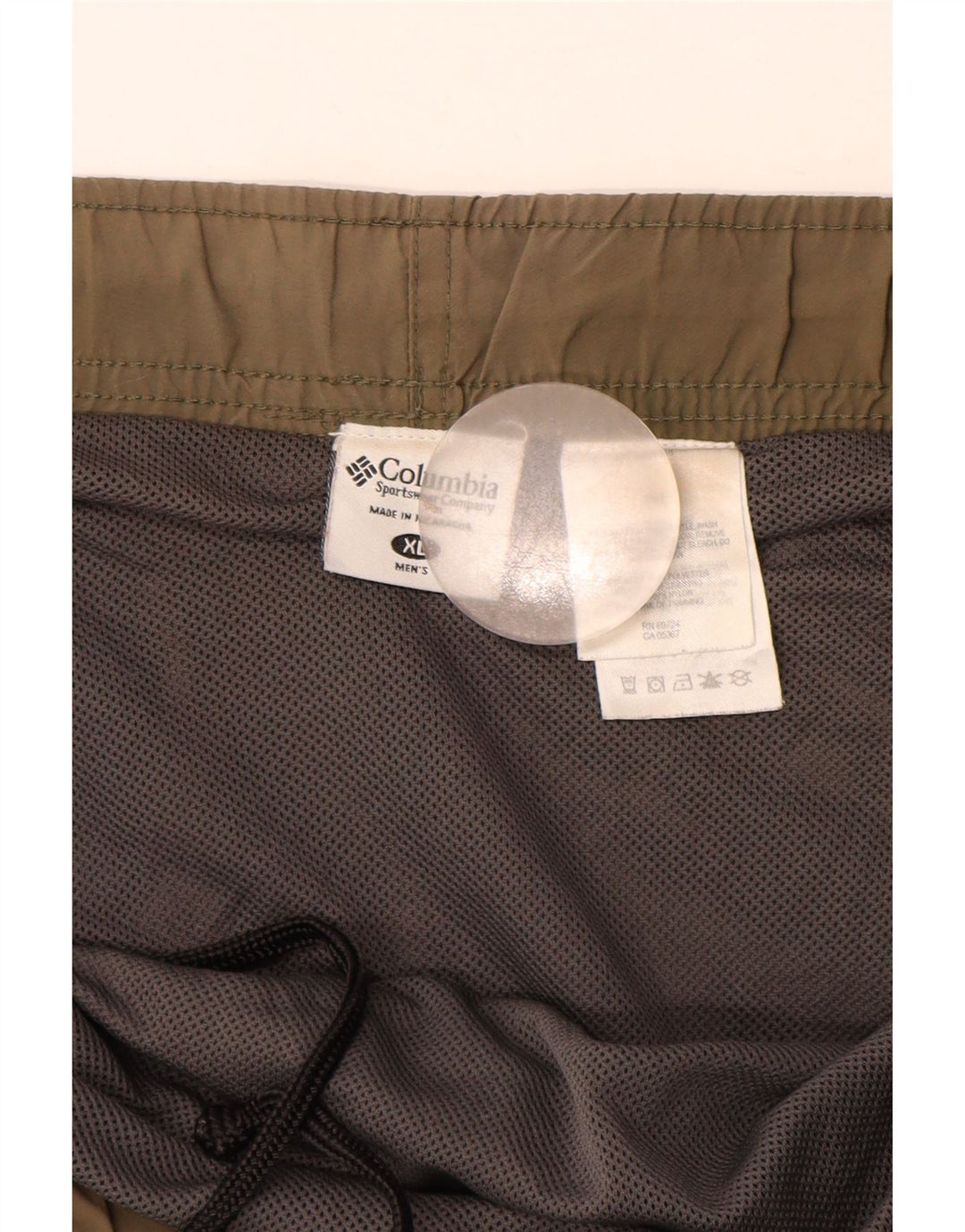 Columbia Mens Cargo Shorts XL W40 Poliéster Bege