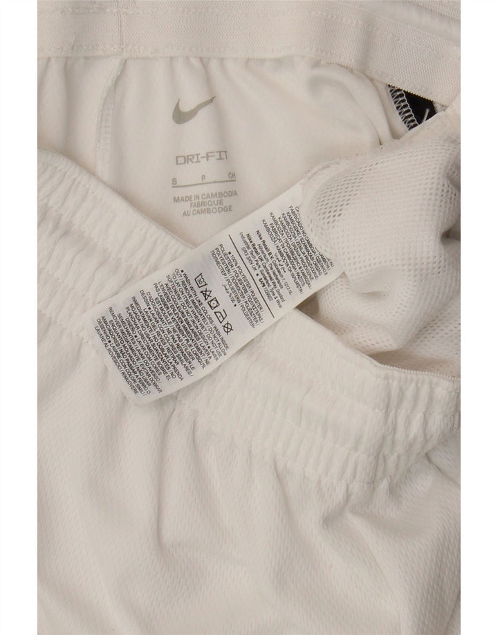 Nike Mens Dri Fit Sport Shorts Pequeno Poliéster Colorblock Branco