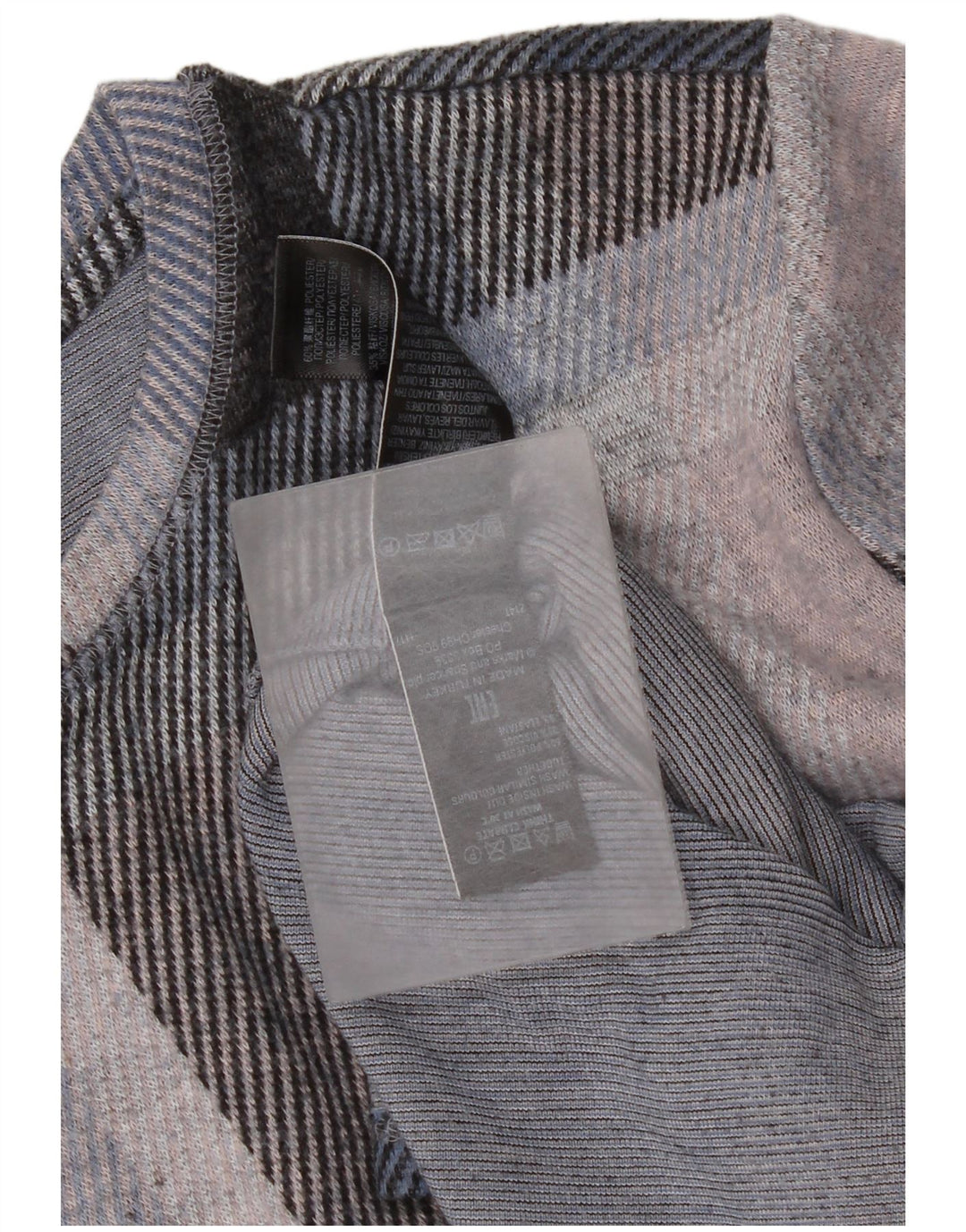 Suéter feminino Marks & Spencer com gola canoa Reino Unido 12 médio multicolorido