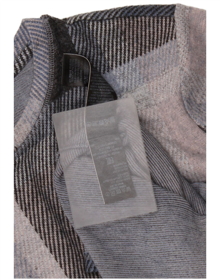 Suéter feminino Marks & Spencer com gola canoa Reino Unido 12 médio multicolorido