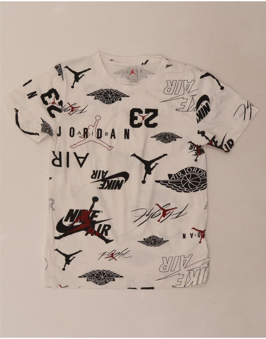 Camiseta Jordan Boys Graphic Top 10-11 Anos Médio Algodão Branco
