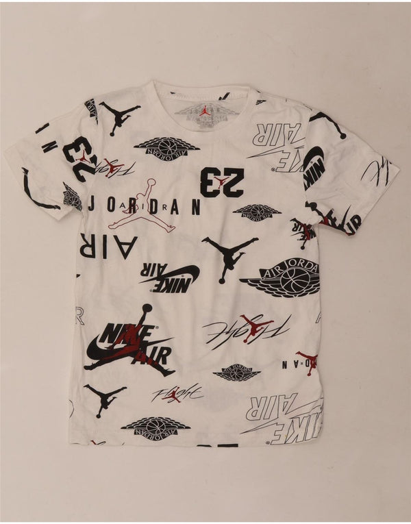 Camiseta Jordan Boys Graphic Top 10-11 Anos Médio Algodão Branco