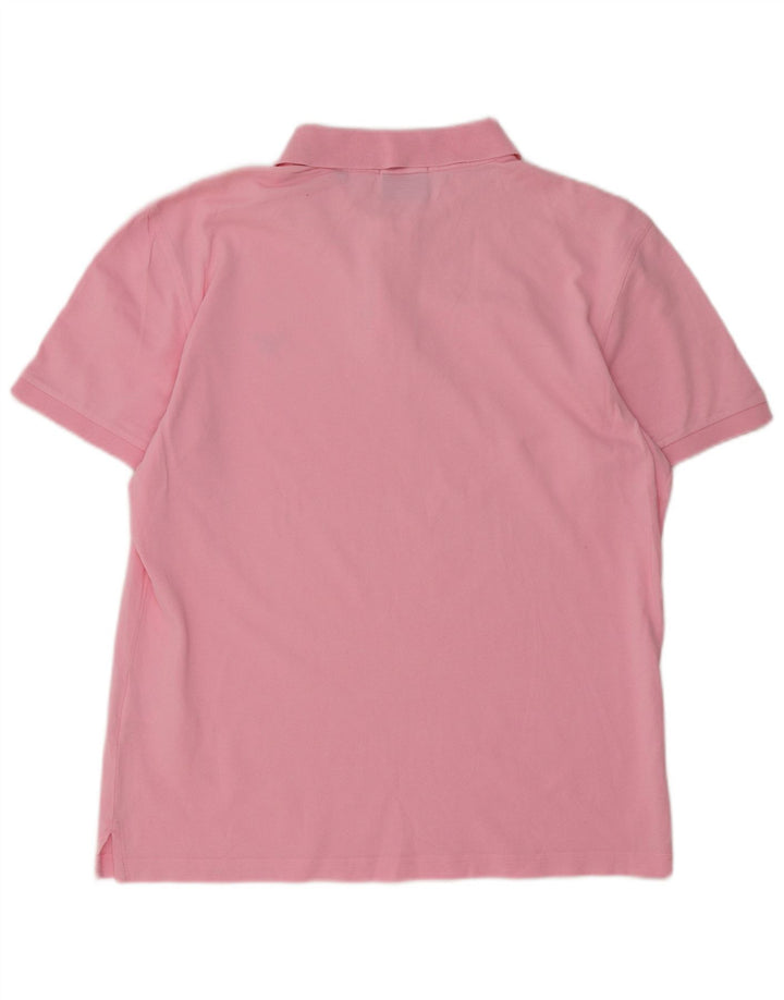 Camisa polo masculina GANT regular fit grande algodão rosa