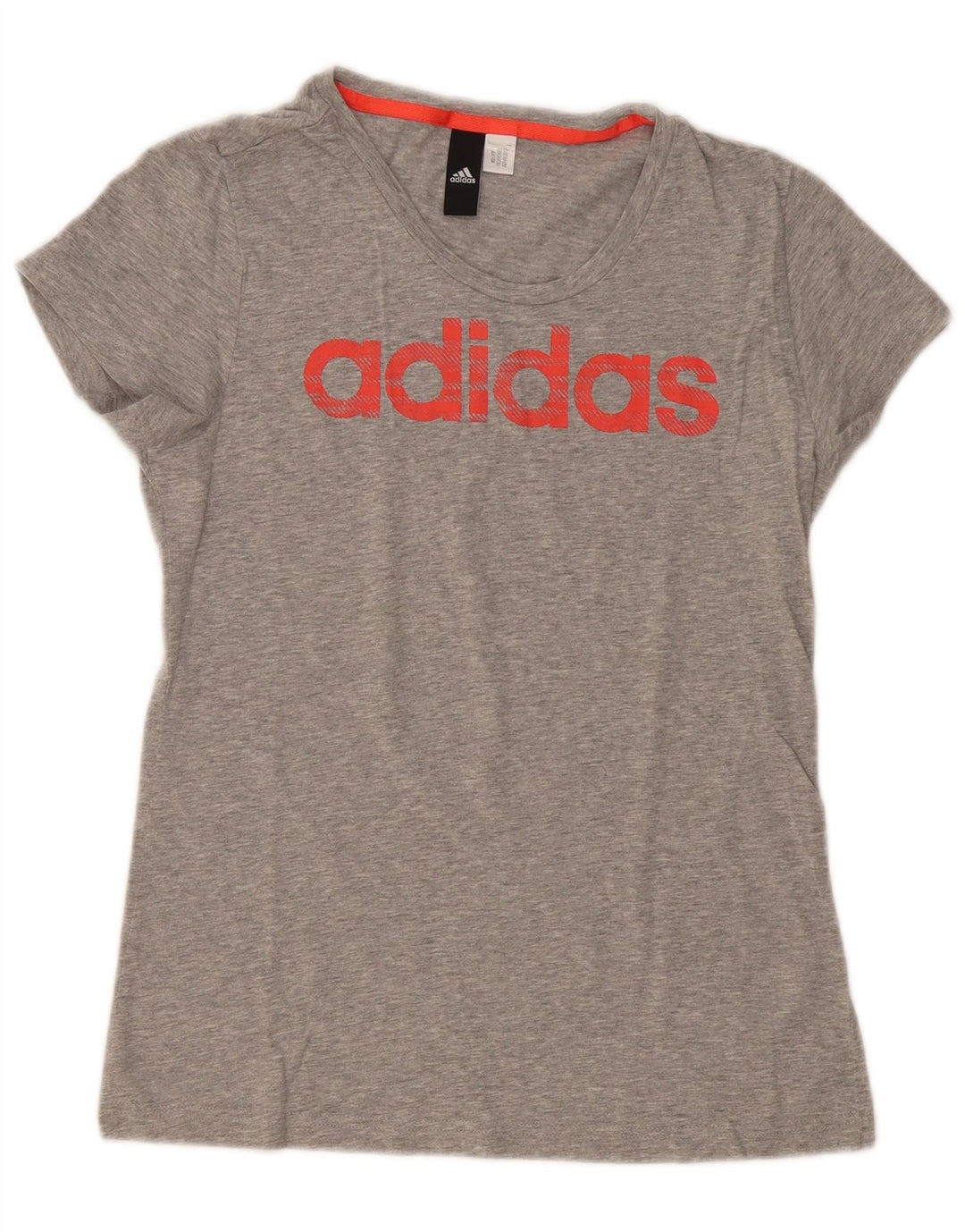 Camiseta Adidas Feminina Graphic Top UK 12 Cinza Médio